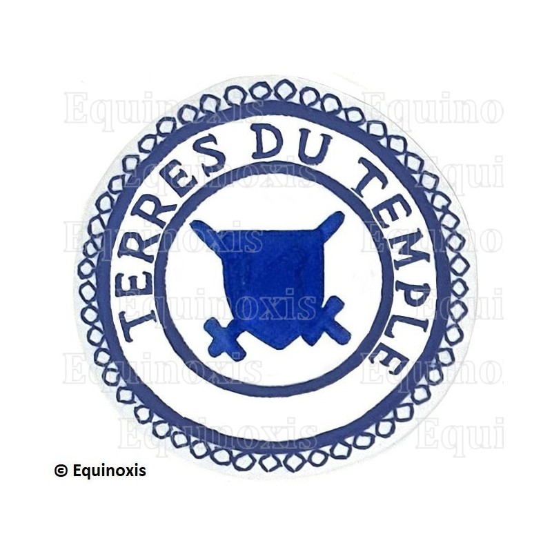 Badge / Macaron GLNF – Petite tenue provinciale – Grand Poursuivant – Terres du Temple – Brodé main